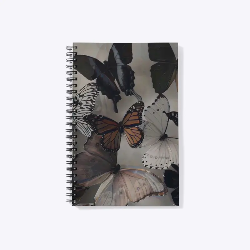 Butterfly Spiral Notebook 