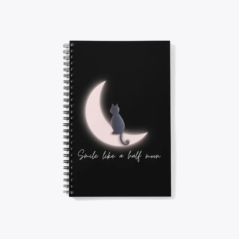 Half Moon Spiral Notebook